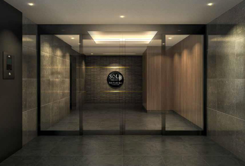 ソルテラスOSAKA千里丘駅前のロビー|完全同一仕様