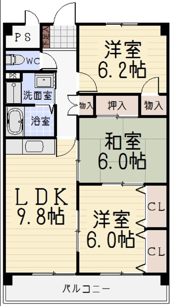 メゾンウィングの間取り