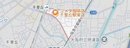 ソルテラスOSAKA千里丘駅前の地図