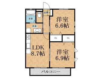 【間取り】 | クレール