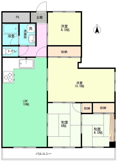 【間取り】 | ＹＳビル岡南