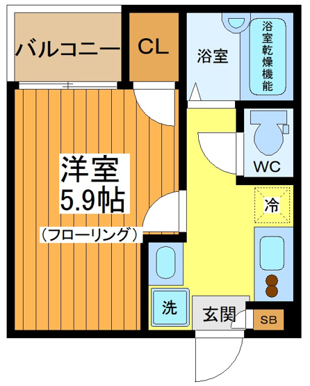 【間取り】 | ジェンティーレ三軒茶屋
