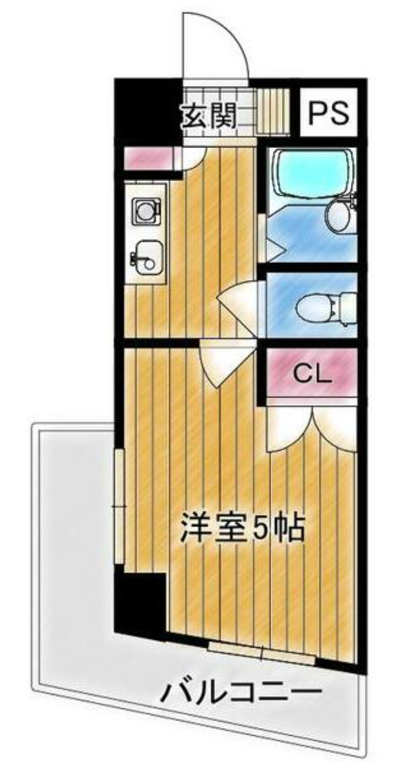 ＫＭマンション北方の間取り