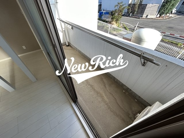 前橋市稲荷新田町の賃貸マンションのバルコニー