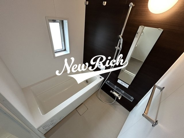 伊勢崎市東小保方町のアパートの浴室