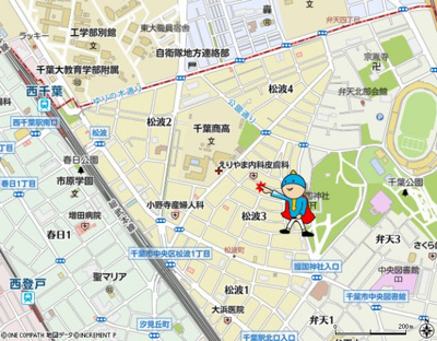 【地図】 | 勝井マンション | 案　内　図