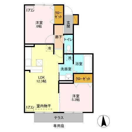 イーグレット Bの区画図