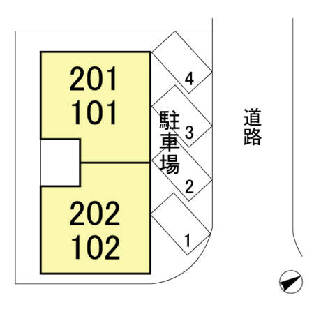サンＶパーク６の区画図