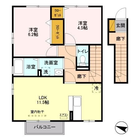 ウィルビュー Eの間取り