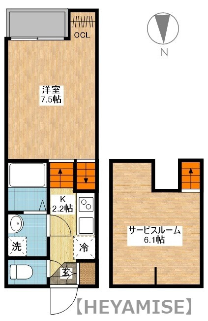 CASA.ⅥK（カーサ ロクケイ）の間取り