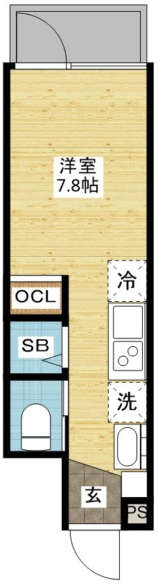 デ・クメール赤迫の間取り