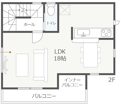 葵区古庄6丁目　新築戸建ての間取り|2階間取り