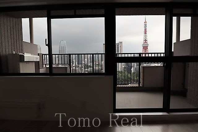 六本木ビュータワーのバルコニー