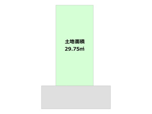 尼崎市中在家町4丁目売り土地の間取り