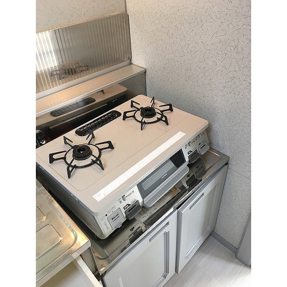 東新小岩パールハイツのキッチン|ガスコンロ2口