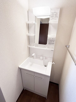 朝の支度も楽々♪シャワー付き洗面台