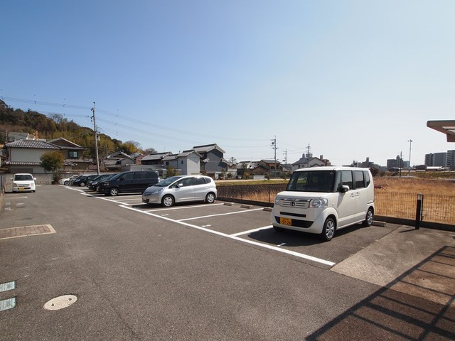 リバーパークスの駐車場