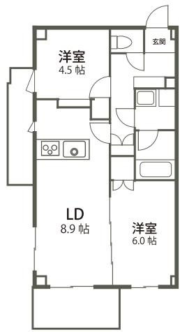 【間取り】 | リバーサイド弐番館