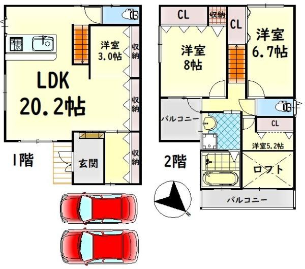 【間取り】 | ゆとりある３ＬＤＫの間取りです。