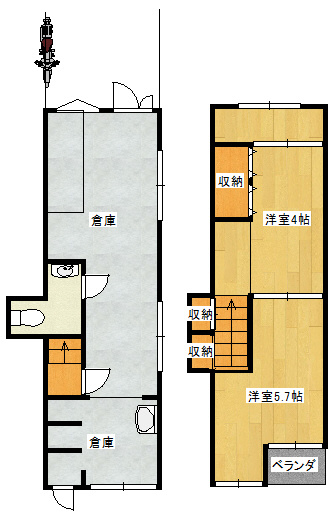 西山町1丁目倉庫