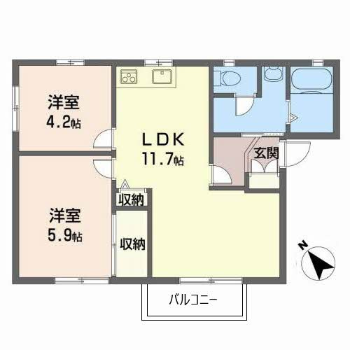 フレグランスアガの区画図