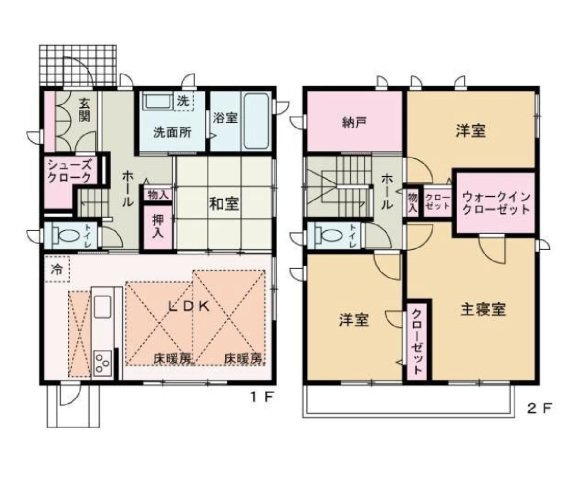 和歌山市栄谷・中古戸建・116527の間取り