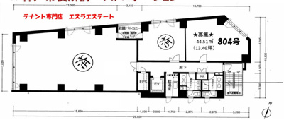 【区画図】 | 福本ビル