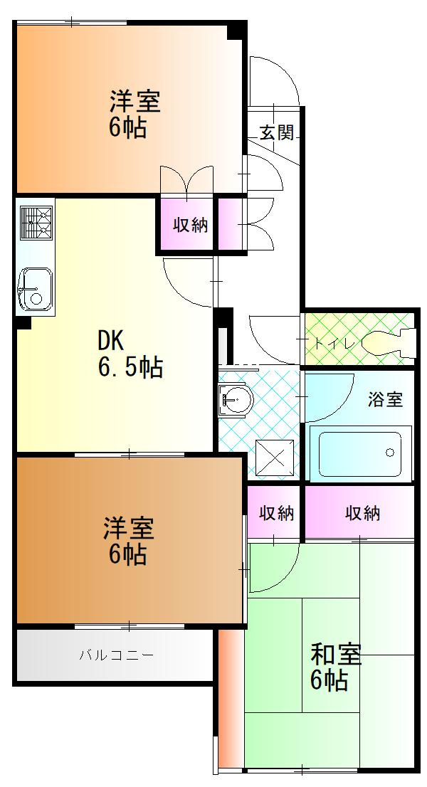 SFKマンションの間取り