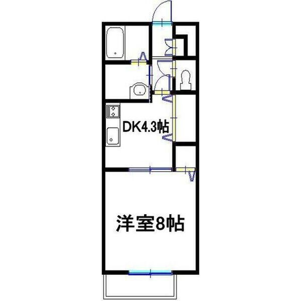 プランドール砥堀の間取り