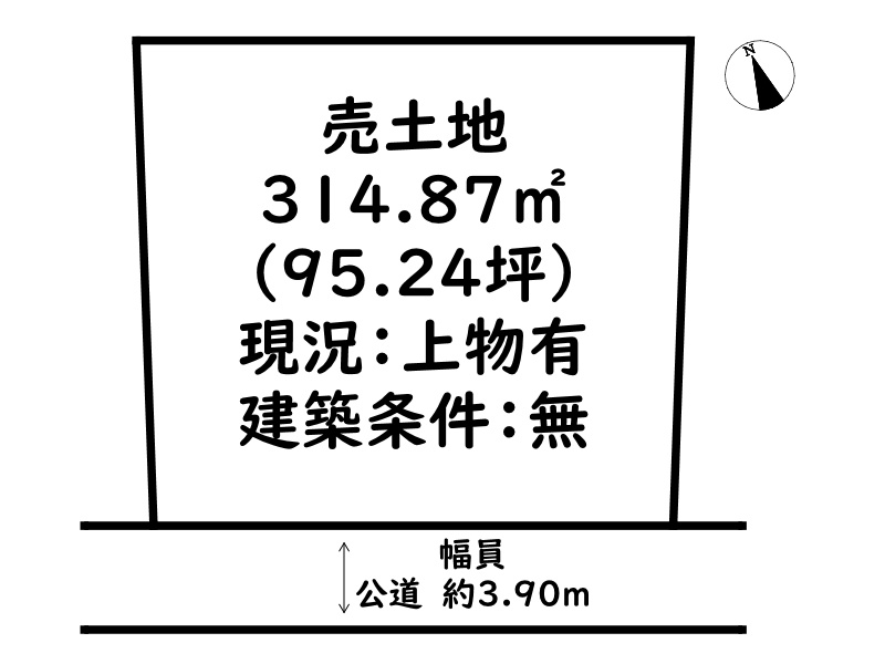 姫路市野里/売土地の土地図