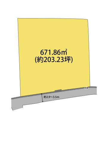 海南市九品寺・土地・125985の区画図