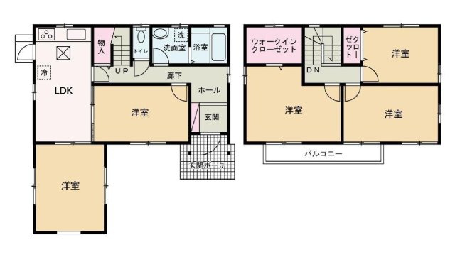 紀の川市西脇・中古戸建・116459の間取り