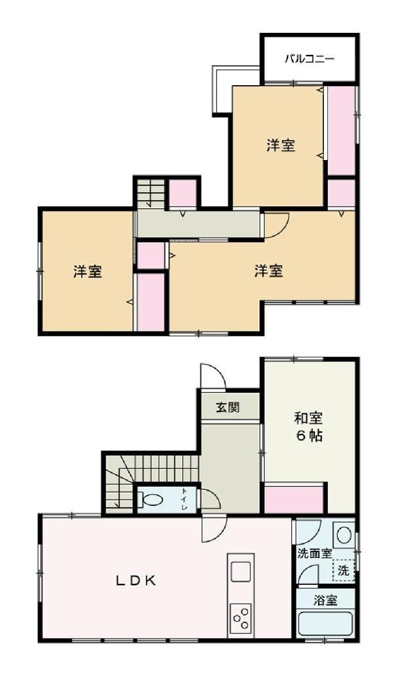 岩出市新田広芝・中古戸建・116460の間取り