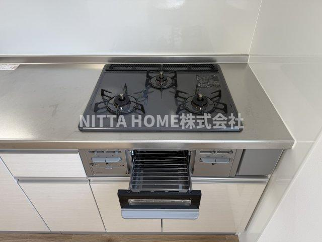 シャルムキリムラのキッチン|ガスコンロ＆グリル付き♪お料理がすぐに始められます＊