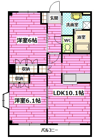 グリーンコートの間取り