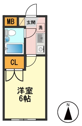 サニーハイムの間取り