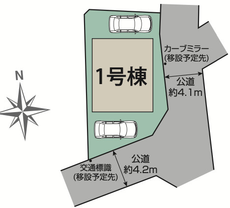 【仲介手数料無料】所沢市松郷全１棟　所沢市の新築住宅なら西武ハウジングの区画図