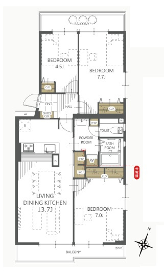 入間駅前プラザ1号棟