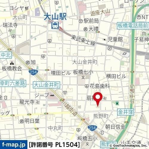 ライオンズマンション大山第６の地図