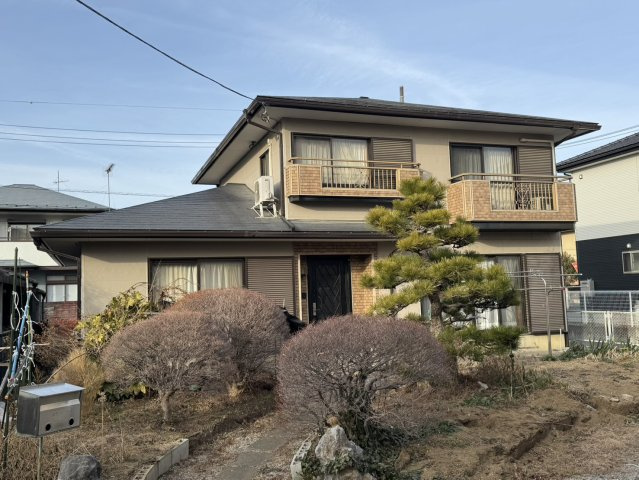 押し入れ充実×綺麗なお庭×軽量鉄骨造り　暮らしやすさ重視の5LDKの外観パース|綺麗なお庭付き