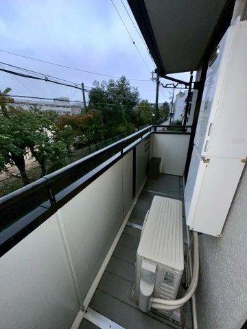 ハイカムール松井のバルコニー