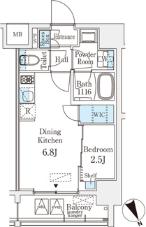 【間取り】 | ベルファース八丁堀Ｗｅｓｔ
