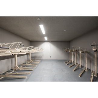 【その他】 | ザ・パークハビオ人形町レジデンス | 駐輪場　2024年3月撮影