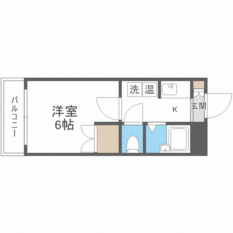 大阪市都島区都島北通２丁目の賃貸マンションの間取り