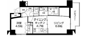 URBAN FLATS中之島 (旧 LaDouceur中之島)の間取り