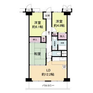 グレンツェント甲東園の間取り