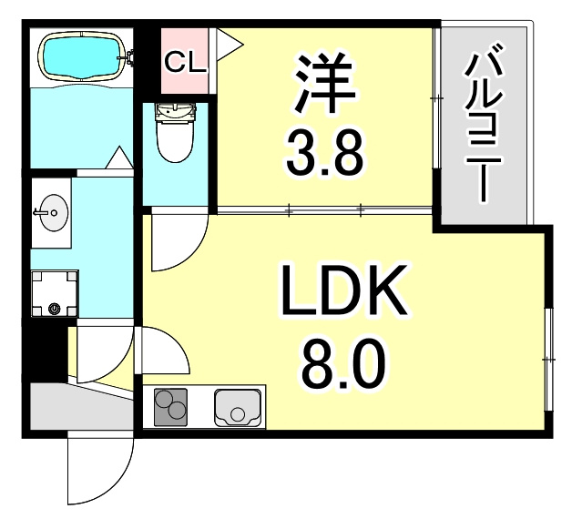ＭＡＸＩＶ　ＣＩＴＹ神戸鷹取　ＴＲＥの間取り