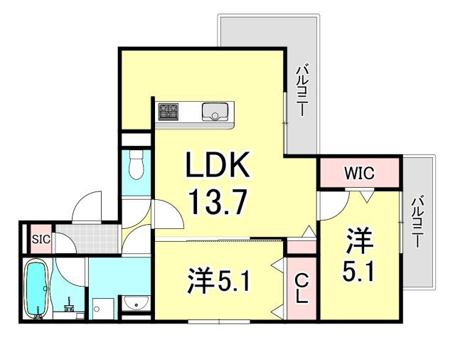 グラン アルベロの間取り