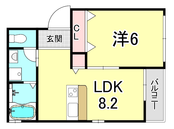 ベルリード宝塚の間取り