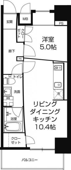 URBAN FLATS中之島 (旧 LaDouceur中之島)の間取り